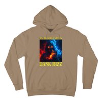 Hard Skeleton Funny Oddly Specific Dank Rizz Meme Hoodie