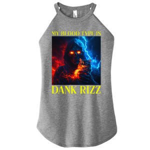 Hard Skeleton Funny Oddly Specific Dank Rizz Meme Women's Perfect Tri Rocker Tank