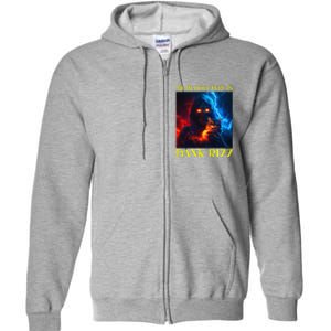 Hard Skeleton Funny Oddly Specific Dank Rizz Meme Full Zip Hoodie