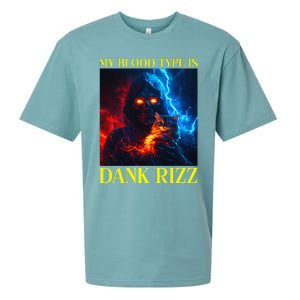 Hard Skeleton Funny Oddly Specific Dank Rizz Meme Sueded Cloud Jersey T-Shirt