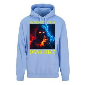 Hard Skeleton Funny Oddly Specific Dank Rizz Meme Unisex Surf Hoodie