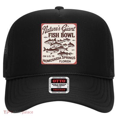 Homosassa Springs Florida Florida High Crown Mesh Back Trucker Hat