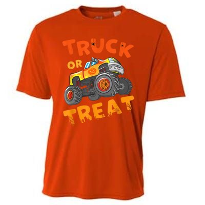 Halloween Shirt For Monster Truck Outfit For Boys Cooling Performance Crew T-Shirt