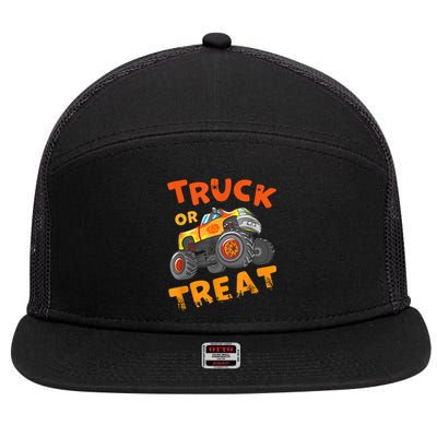 Halloween Shirt For Monster Truck Outfit For Boys 7 Panel Mesh Trucker Snapback Hat