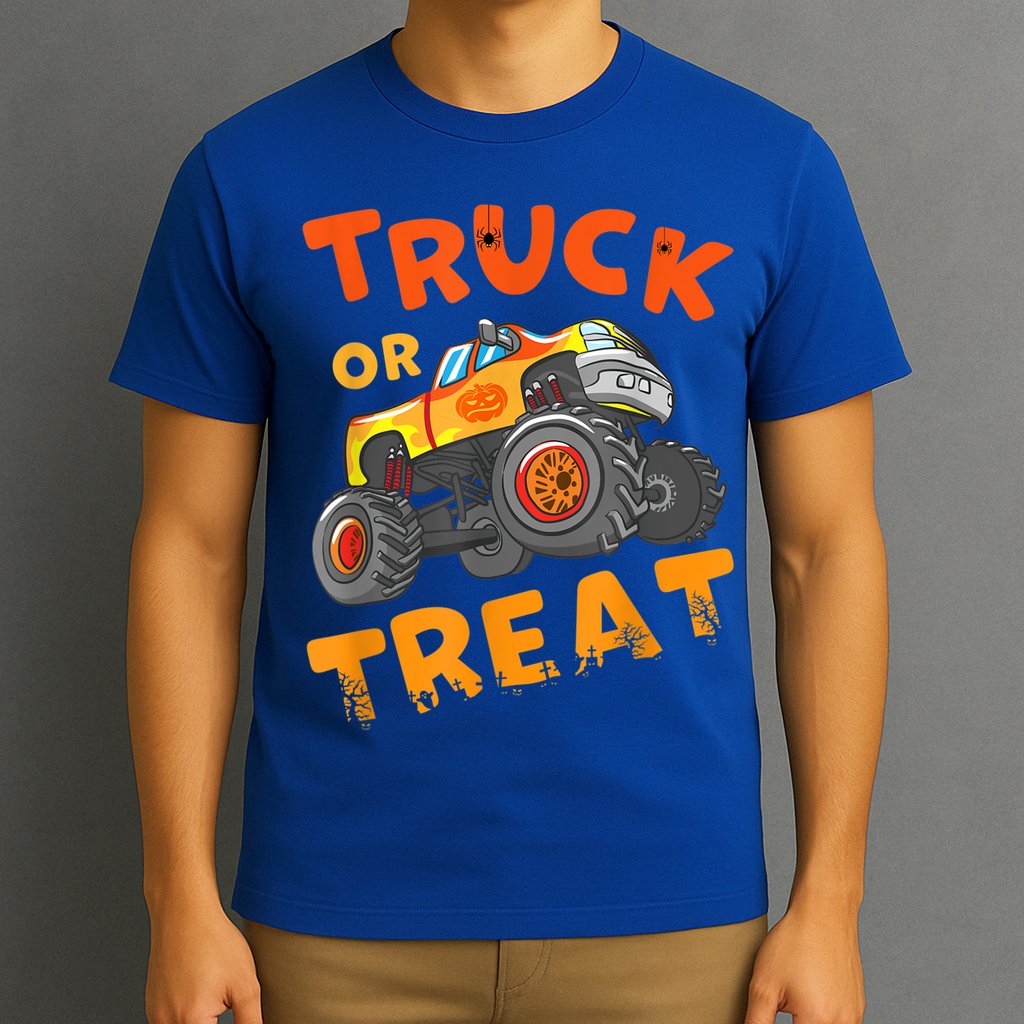 Halloween Shirt For Monster Truck Outfit For Boys T-Shirt