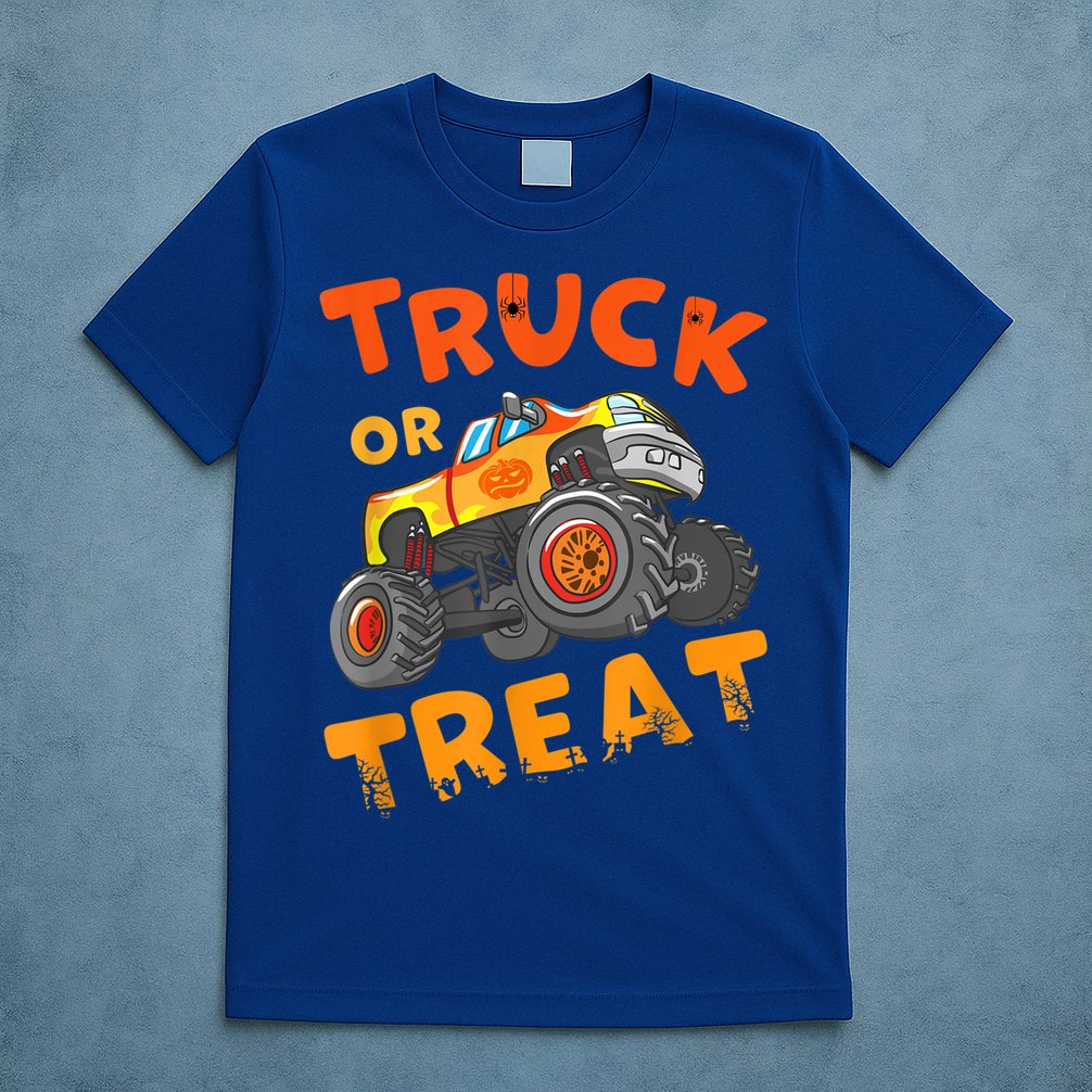 Halloween Shirt For Monster Truck Outfit For Boys T-Shirt