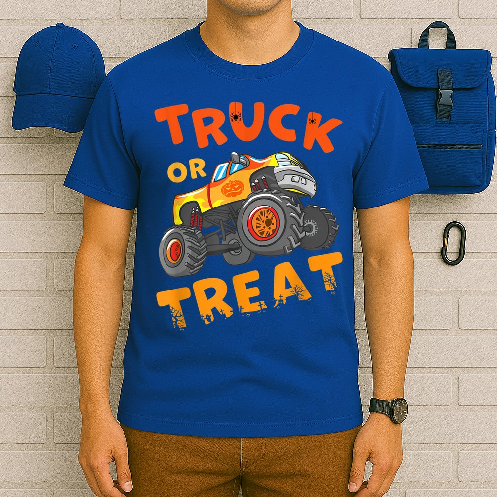 Halloween Shirt For Monster Truck Outfit For Boys T-Shirt