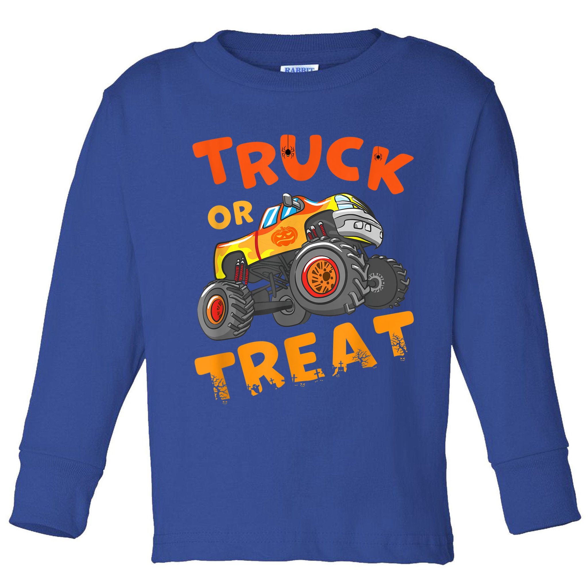 Halloween Shirt For Monster Truck Outfit For Boys Toddler Long Sleeve Shirt