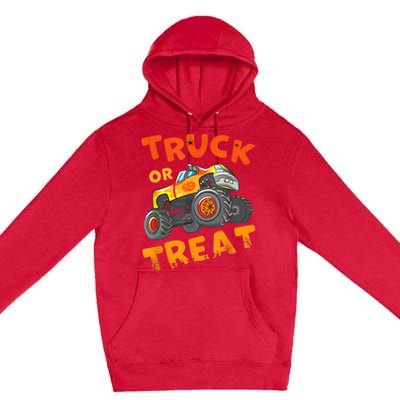 Halloween Shirt For Monster Truck Outfit For Boys Premium Pullover Hoodie