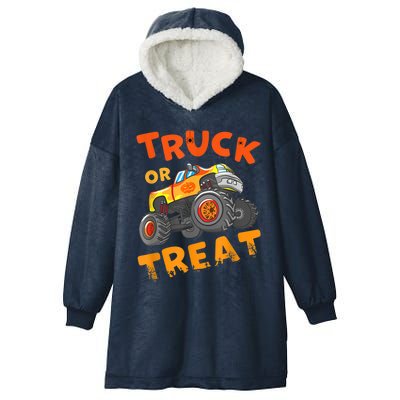 Halloween Shirt For Monster Truck Outfit For Boys Hooded Wearable Blanket