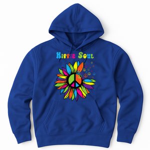 Hippie Soul Funny Peace Sign Daisy Flower Hippies Art Lovers Hoodie