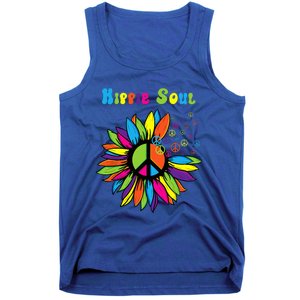 Hippie Soul Funny Peace Sign Daisy Flower Hippies Art Lovers Tank Top