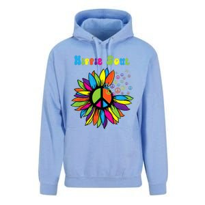 Hippie Soul Funny Peace Sign Daisy Flower Hippies Art Lovers Unisex Surf Hoodie