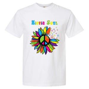 Hippie Soul Funny Peace Sign Daisy Flower Hippies Art Lovers Garment-Dyed Heavyweight T-Shirt