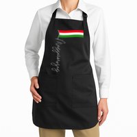 Hungary Signature Flag Pole  Patriotic Hungarian Flag Apron