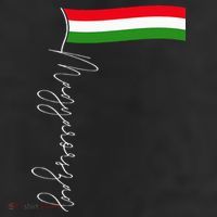 Hungary Signature Flag Pole  Patriotic Hungarian Flag 11oz C Handle Ceramic Mug