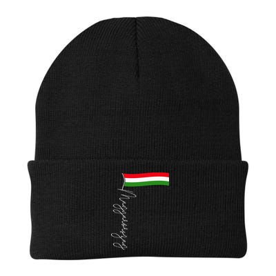 Hungary Signature Flag Pole  Patriotic Hungarian Flag Beanie