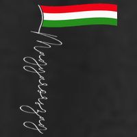 Hungary Signature Flag Pole  Patriotic Hungarian Flag Large Microfiber Waffle Golf Towel