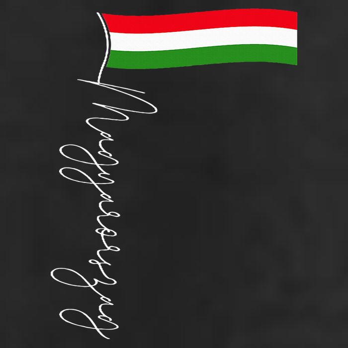 Hungary Signature Flag Pole  Patriotic Hungarian Flag Large Microfiber Waffle Golf Towel