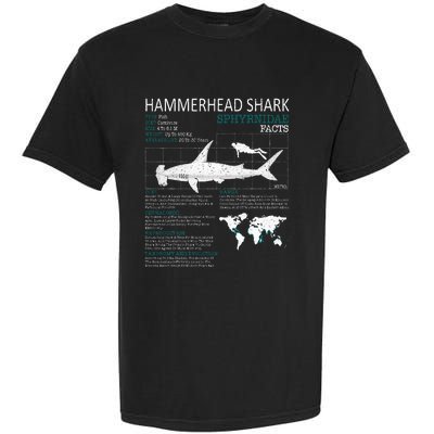 Hammerhead Shark Facts Shark Funny Lover Gift Garment-Dyed Heavyweight T-Shirt