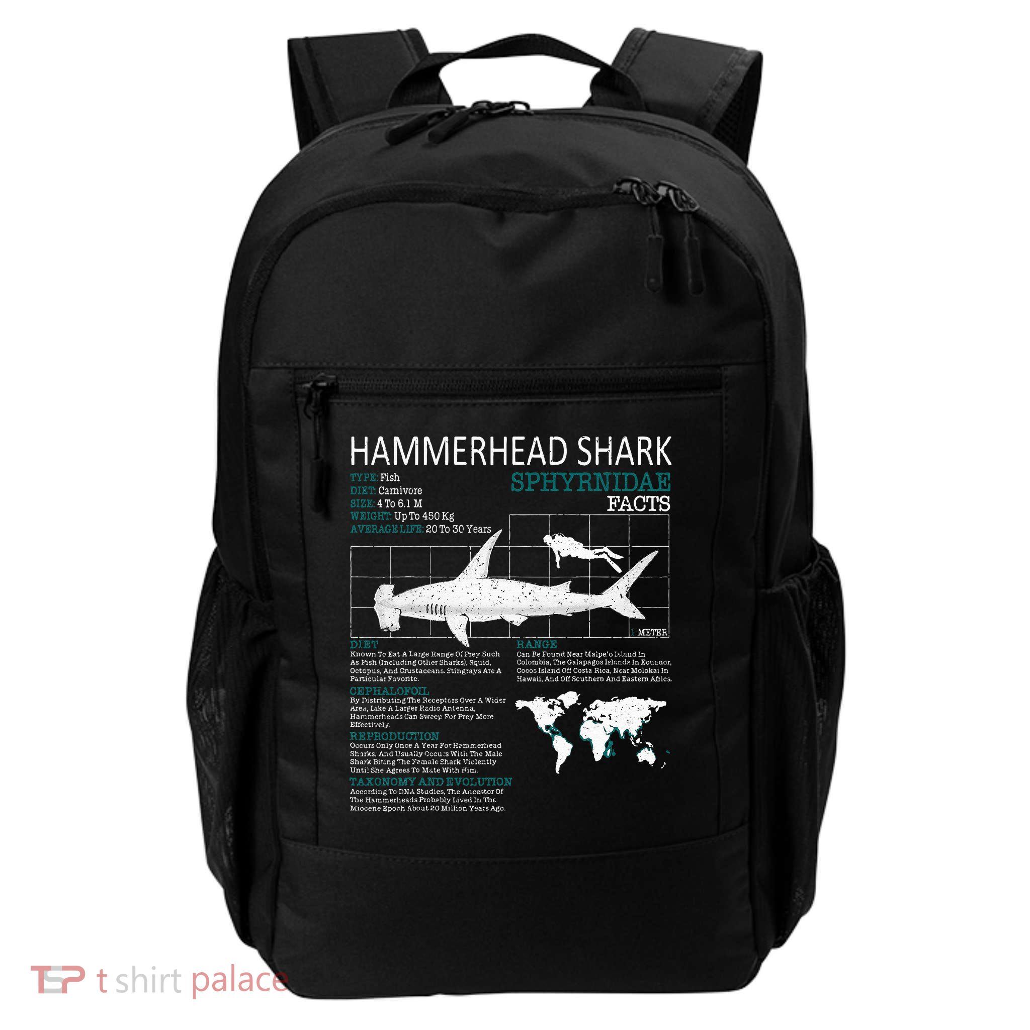 Hammerhead Shark Facts Shark Funny Lover Gift Backpack