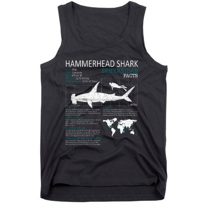 Hammerhead Shark Facts Shark Funny Lover Gift Tank Top