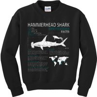 Hammerhead Shark Facts Shark Funny Lover Gift Kids Sweatshirt