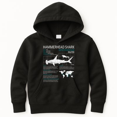 Hammerhead Shark Facts Shark Funny Lover Gift Kids Hoodie