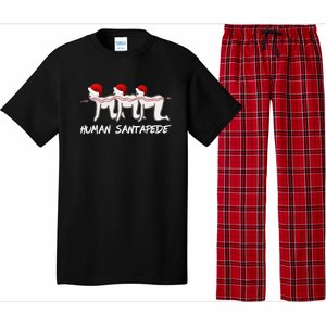 Hu Santapede Funny Santa Claus Christmas Holiday Humor Cute Gift Pajama Set