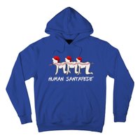 Hu Santapede Funny Santa Claus Christmas Holiday Humor Cute Gift Hoodie