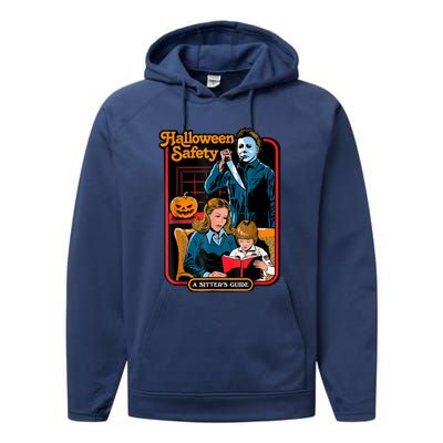 Halloween Safety Family Guide Performance Fleece Hoodie