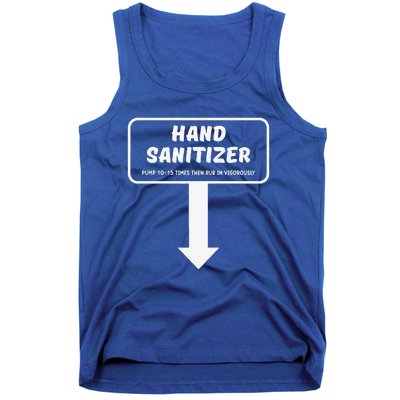 Hand Sanitizer Funny Humour Christmas Naughty Gag Tank Top