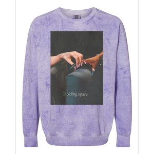 Holding Space For The Lyrics Of Defying Colorblast Crewneck Sweatshirt