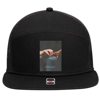 Holding Space For The Lyrics Of Defying 7 Panel Mesh Trucker Snapback Hat