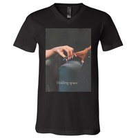 Holding Space For The Lyrics Of Defying V-Neck T-Shirt