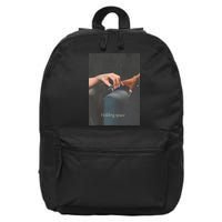 Holding Space For The Lyrics Of Defying 16 in Basic Backpack