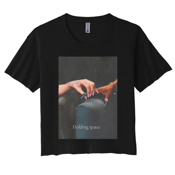 Holding Space For The Lyrics Of Defying Women's Crop Top Tee