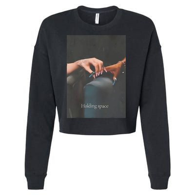 Holding Space For The Lyrics Of Defying Cropped Pullover Crew