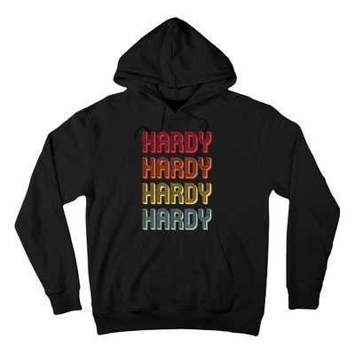 H.A.R.D.Y Surname Funny Vintage 80s Birthday Hoodie