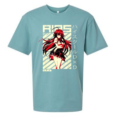 High School Funny Anime DxD Rias Gremory Retro Character Sueded Cloud Jersey T-Shirt