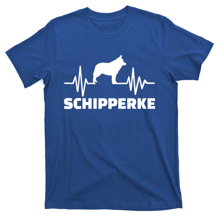 Heartbeat Schipperke Funny Gift T-Shirt