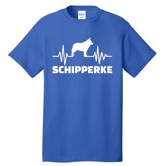 Heartbeat Schipperke Funny Gift Tall T-Shirt