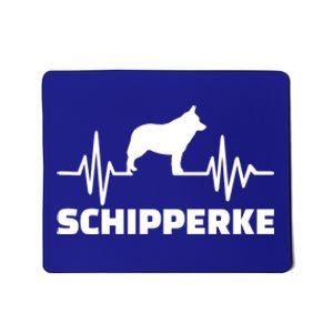 Heartbeat Schipperke Funny Gift Mousepad