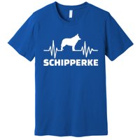 Heartbeat Schipperke Funny Gift Premium T-Shirt