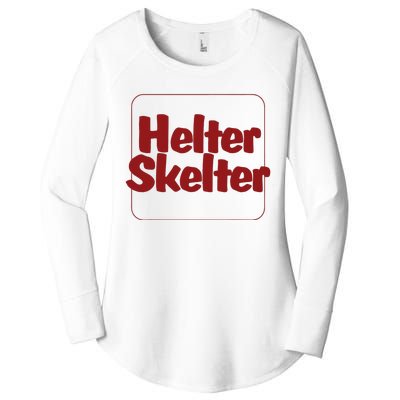 Helter Skelter Funny Women's Perfect Tri Tunic Long Sleeve Shirt