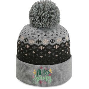 Hello Spring Flowers The Baniff Cuffed Pom Beanie