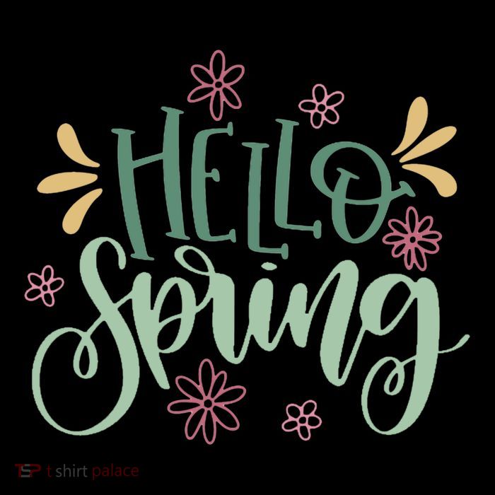 Hello Spring Flowers Tall Sweatshirt