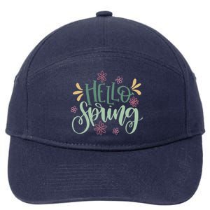 Hello Spring Flowers 7-Panel Snapback Hat