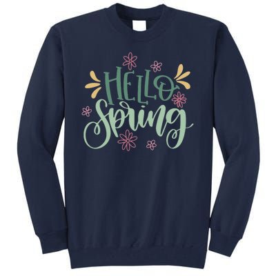 Hello Spring Flowers Tall Sweatshirt