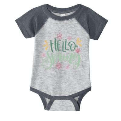 Hello Spring Flowers Infant Baby Jersey Bodysuit